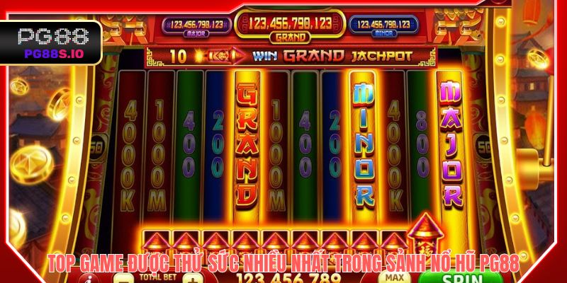 TOP game được thử sức nhiều nhất trong sảnh nổ hũ PG88